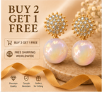 Gold Blush Pearl Drop Earrings