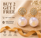Gold Ivory Pearl Drop Earrings
