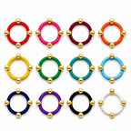 Golden Pearl Hair Ties Set of 12 – Multicolor Elastic Ponytail Holders & Hair Bands for Women & Girls