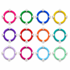 Pearl Hair Ties Set of 12 – Multicolor Elastic Ponytail Holders & Hair Bands for Women & Girls