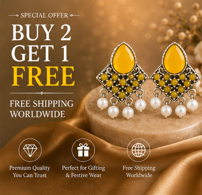 Temple Lakshmi Antique Gold Chandbali Earrings with Red Beads