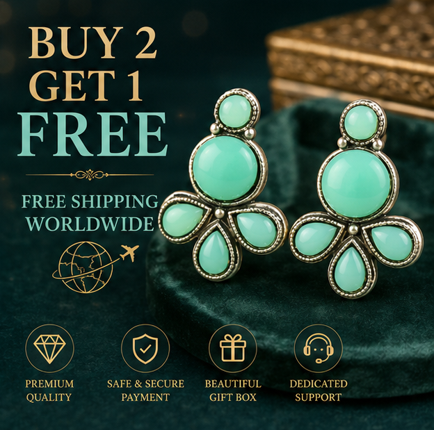 Peacock Antique Gold Hoop Jhumka Earrings with Red Beads