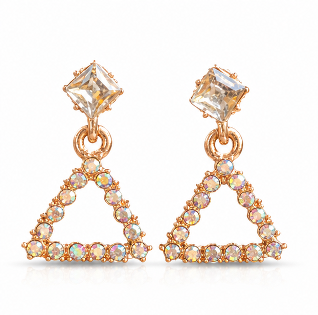 Antique Gold Butterfly Jhumka Earrings with Champagne Pearls