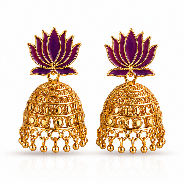 Mustard Yellow Stone & Pearl Drop Earrings