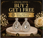 White Peacock Pearl Drop Earrings