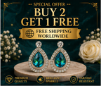 Blue Peacock Pearl Drop Earrings
