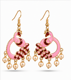 Rose Gold Crystal Dolphin Stud Earrings