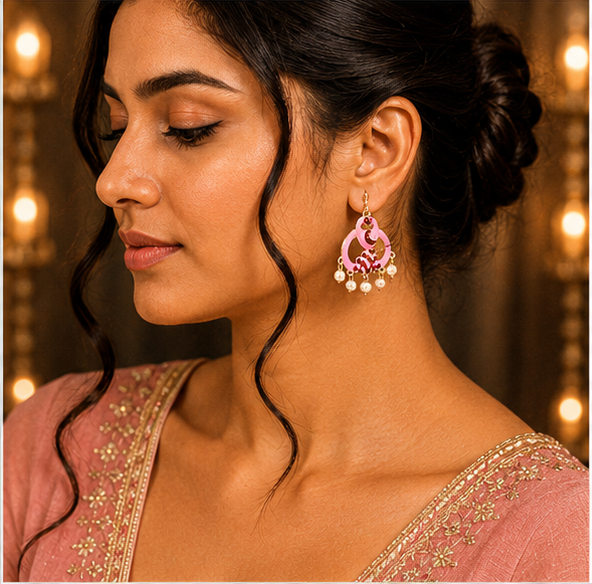 Rose Gold Crystal Dolphin Stud Earrings