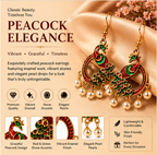 Oxidised Silver Turquoise Stone Jhumka Earrings
