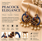 Rose Gold Multicolor Crystal Paisley Statement Stud Earrings