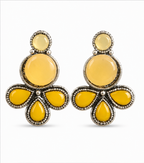 Pink Enamel Jhumka Drop Earrings