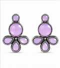 Green Butterfly Pearl Drop Earrings