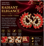 Multicolor Crystal Floral Statement Stud Earrings