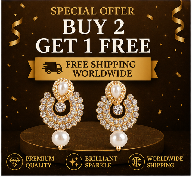 Rose Gold Ruby Crystal Paisley Statement Stud Earrings