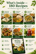 The 90-Day Challenge: 180 Everyday Indian Meals for Weight Loss & to Manage Diabetes, Thyroid, PCOD & BP
