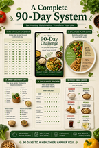 The 90-Day Challenge: 180 Everyday Indian Meals for Weight Loss & to Manage Diabetes, Thyroid, PCOD & BP
